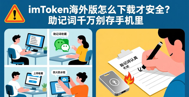 imToken海外版怎么下载才安全？助记词千万别存手机里